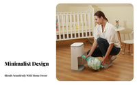 Odor-Resistant Diaper Bin Double Lid Design Close Ed Nappy Disposal System Odor Close Ing Trash Can Hygienic Cat Litter Disposal