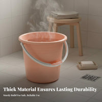 Bucket with Handle Large Capacity Foot Soak Basin High Temperature Resistant Utility Bucket with Handle for Renters, Dormitory, Dorm, Washroom