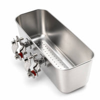 Boat Fishing Lure Bowl Marine-Grade Stainless Steel Railing Accessory Lure Container Box Drainable for Anglers