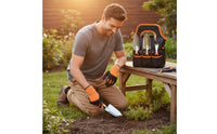 8 Pieces Gardening Set Ergonomic Handle Garden Tool Set with Tote Bag Rust Resistant Heavy Duty Garden Tool Kit for Beginners