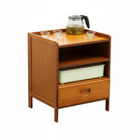 Space-Saving Design Multi-Compartment End Table Spacious Tabletop Nightstand Modern Design Small Cabinet Easy to Assemble for Apartment Dwellers, Students, Homeowners, Living Room, Bedroom, Study