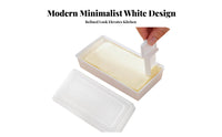 Butter Storage Box with Slicing Tool Exact Portioning Lidded Butter Keeper with Cutting Keeps Fresh Refrigerator Cheese Storage Container