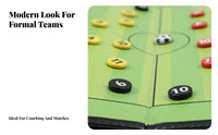 Foldable Football Board Zippered Closure Soccer Coaching Board All-in-Single Kit for Players, Team Captains