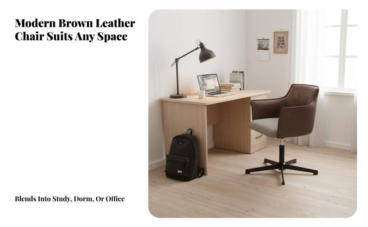 Height Adjustable Upholstered rotate Desk Chair Ergonomic spine support Castered Task Chair gliding Rolling casters Study Seat Padded padding for Students, Teens, Office Workers, Dormitory, Dorm Room, Bedroom, Makeup Vanity