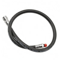 Black Low-Pressure Inflator Hose Rubber Buoyancy Compensator Inflator Hose Flexible Dive Gear Silver Fittings