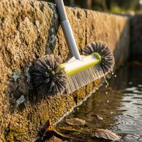 Heavy-Duty Pool Wall Brush Dense Bristles Pool Wall Scrubber for Pond, Bathroom, Thermal Spring