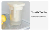 Multifunctional Press-Type Whey Separator Easy to Clean Press Filter Yogurt Creator Leak-Proof Whey Separator Container Detachable Design for Refrigerator