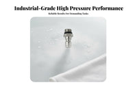 2 Pieces Stainless Steel Pressure Washer Connector Heavy Duty M14x1.5 Male Female Connector Kit Ball Lock Design