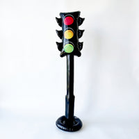 Freestanding Inflatable Traffic Light Lightweight Traffic Light Prop Leak-Resistant Inflatable Road Sign Colorful for Parties, Photo Backdrops