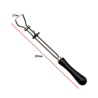Adjustable Crucible Tongs Heat-Resistant Clamping Tool with Locking Screw Sturdy Crucible Holder Long-Reach for Metal Casting