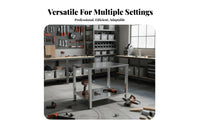Long-Lasting Stainless Steel Workbench Thickened Tabletop Stainless Steel Work Table Easy to Clean Commercial Prep Table Sturdy and Stable for Restaurant Owners, Scientific Workspace Technicians, Scientific Workspace Oratory, Cafe, Cafeteria, Garage