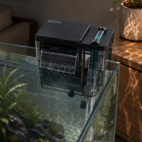 Oil Film Remover Aquarium Waterfall Filter 4-Stage Filtration Hang-on Back Filter