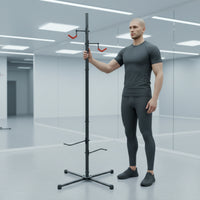 Space-Saving Vertical Bike Stand Adjustable Upright Bike Stand Stable Freestanding Bike Rack Easy to Use for Garage