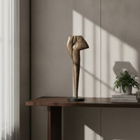Abstract Sculpture Matte Black Aluminum Sculpture Modern Statue for Homeowners, Living Room, Console Table, Bookshelf