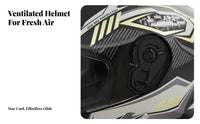 Full Face Helmet Removable and Washable Liner Full Face Shell Head Protection for Men, Adults, Commuting, Daily Travel, Traveling