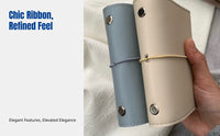 Original 18-Color PU Leather Loose-Leaf Notebook Cover, Mini Pocket Notebook, Strap Closure, Refillable, Portable