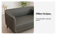 Minimalist Design Loveseat Soft Cushions Upholstered 2-Seater Sofa Sturdy Frame Living Room Seating High-Density Foam Cushion for Homeowners, Apartment Dwellers, Telecommuting Workers, Reception Area, Bedroom, Retail Retailer, Office