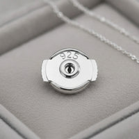 Sterling Silver Earring Backs Low-Profile Earring Backs with Push-on Clasp Fastener Comfortable Jewelry Shiny for Women