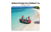 Sport Angleing Raft Wear-Resistant Hard-Floor Angleing Boat Foldable Inflatable Dinghy for Outdoor Aficionados, Adults, Lakes, Rivers