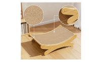 Cat Scratcher Bed Curved Cat Scratching Board Woven for Cats, Kittens, Indoor, Living Room, Bedroom