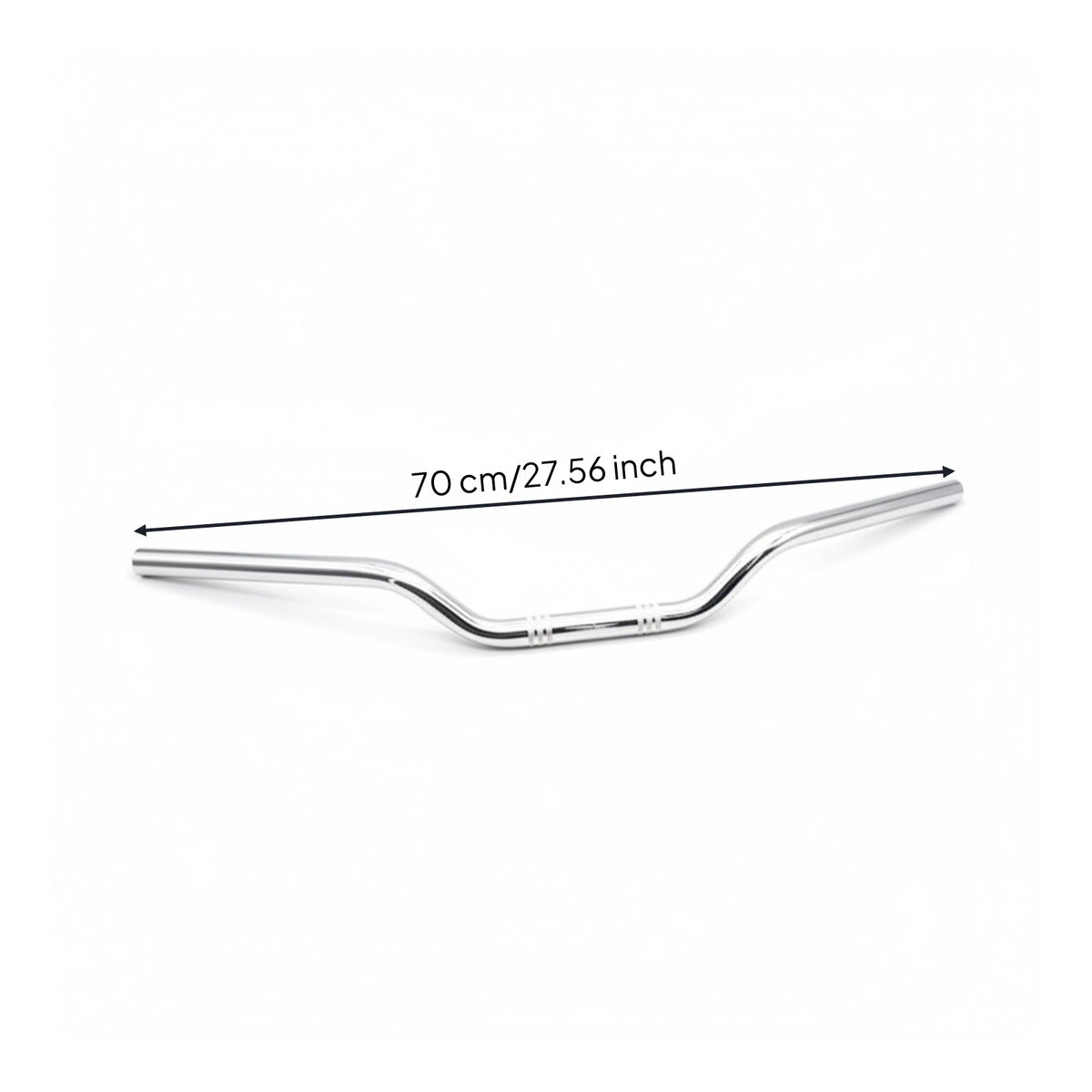 Curved Retro Motorcycle Handlebar Sturdy Steel Motorcycle Handlebar Aftermarket Part Vehicle Accessory Universal Fit