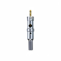 Fast Drilling Alloy Hole Saw Bit Multi-Material Metal Hole Cutter Heavy Duty Power Tool Accessory Three Blade Design for Woodworkers