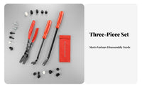3 Pieces Car Panel Clip Removal Tool Set Non-Slip Grip for DIY Enthusiasts