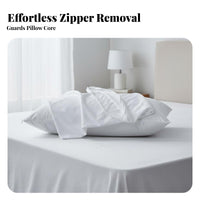 Pillow Core Protection Cover Drool Resistant Pillow Protector Machine Washable Water Resistant Pillowcase for Adults, Allergy Sufferers, Home