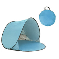 Beach Tent with Carrying Bag Compact Spring-up Beachside Tent Easy Setup Sun Cover for Beachgoers, Fishing