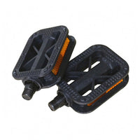 14 Mm Thread Flat Bike Pedals Plastic Anti-Slip Bike Pedals Rectangular Non-Slip Bike Pedal Threaded Spindle