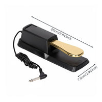 High-Polish Finish Sustain Pedal Electronic Piano Foot Pedal Musical Instrument Accessory for Music Producers