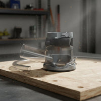 Stable Bottom Plate Trim Router Base Precision Adjustment Aluminum Router Base Clear Dust Guard Power Tool Accessory for Woodworkers, Carpenters, Carpentry Workshop