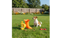 Smart Training Clamp-on Ball Dropper Anxiety Relief Dog Ball Dispenser No Batteries Required Dog Self-Play Toy for Dogs, Cats, Indoor