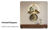 Easy to Install Chinese Aesthetic Backlit Wall Decor Premium Materials Chinese Aesthetic Illuminated Mural Wireless Control LED Landscape Wall Art Symbolic Beauty for Homeowners, Interior Designers, Entryway, Corridor, Living Room, Staircase