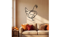 Turkey Silhouette Wall Art Modern Turkey Wall Decor Outdoor for Autumn, Entryway