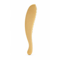 Scalloped Brass Gua Sha Curved Gua Sha Board Easy to Clean Massager Beginner-Friendly