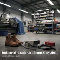 Long-Lasting Industrial Foot Pedal Switch Stable Performance Self-Resetting Pedal Controller Easy Installation Industrial Foot Switch Silver Alloy Contacts for Machinists, Technicians, Electricians, Factory, Workshop, Manufacturing Plant, Garage