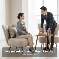 4 Pieces Business aesthetic Office Reception Seating Minimalist Design Commercial Furniture Comfortable Lounge Set long-lasting for Guests, Interior Designers, Lobby, Balcony, Waiting Room, Airport