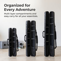 Camping Hard Shell Fishing Rod Bag Waterproof Multi-functional Fishing Gear Storage Case