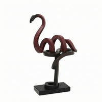 Flamingo Sculpture Premium Flamingo Statue Resin Bird Figurine for Office