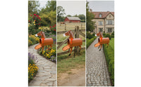 Post-Mount Mailbox Decorative Mailbox with Flag Farmhouse for Homeowners, Driveway, Garden