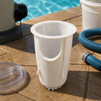 Reinforced Ribs Pool Filter Basket Wide Rim Tapered Filter Basket Tall Design Mesh Strainer