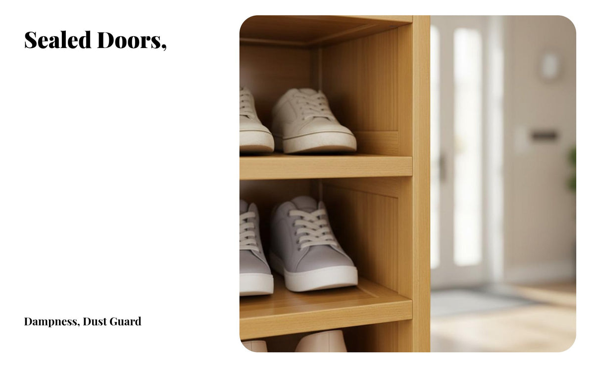 Space-Saving Multi-Layer Shoe Cabinet Easy Assembly Narrow Entryway Shoe Rack Sturdy and Long-Lasting Removable Shelves for Apartment Dwellers, Homeowners, Dorm Room, Small Areas, Hallway, Bedroom