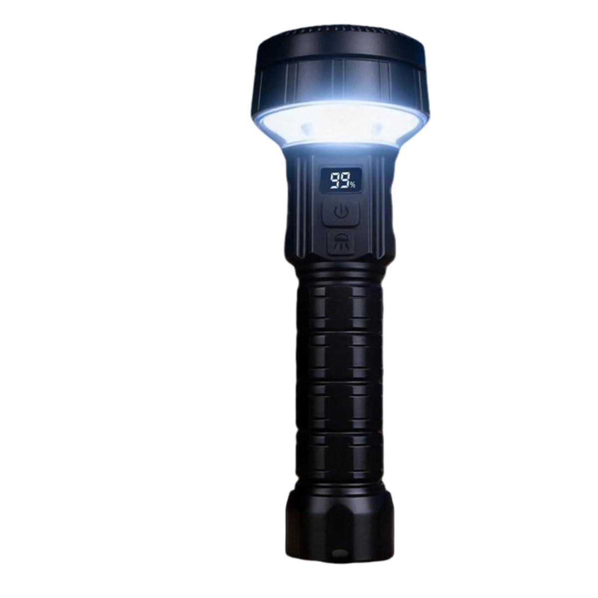 Led Flashlight with LCD Digital Display Ergonomic Outdoor Flashlight Super Bright Torch Long-Lasting for Campers