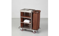 Housekeeping Workstation Trolley with Bag Heavy-Duty Housekeeping Cart