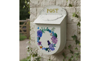 Vintage Design Letterbox Wrought Iron Vintage Wall Mailbox Wall-Mounted Mail Receptacle Multipurpose Decorative Hanging Mailbox