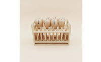 Wood Musical Toy with Storage Box Educational Rhythm Clapper Set Polished Percussion Instrument for Children