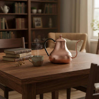 Handmade Copper Coffee Pot Vintage Style Copper Pouring over Kettle All Stovetops Cookware for Camping, Outdoor