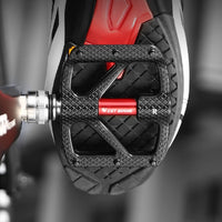 Three-Bearing Folding Bike Pedals with Reflectors Anti-Slip Pedals with Reflectors Aluminum Alloy Folding Cycle Pedal Portable for Commuters, Cyclists, Night Riding