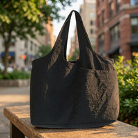 Travel Bag and Tote Bag for Women, Soft Nylon Shoulder Bag with Polyester Lining, Versatile Work Bag, Crossbody Bag with a Shoulder Strap